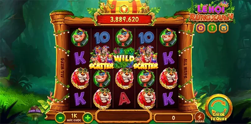 Trải nghiệm game Lễ Hội Rừng Xanh siêu đẳng cấp